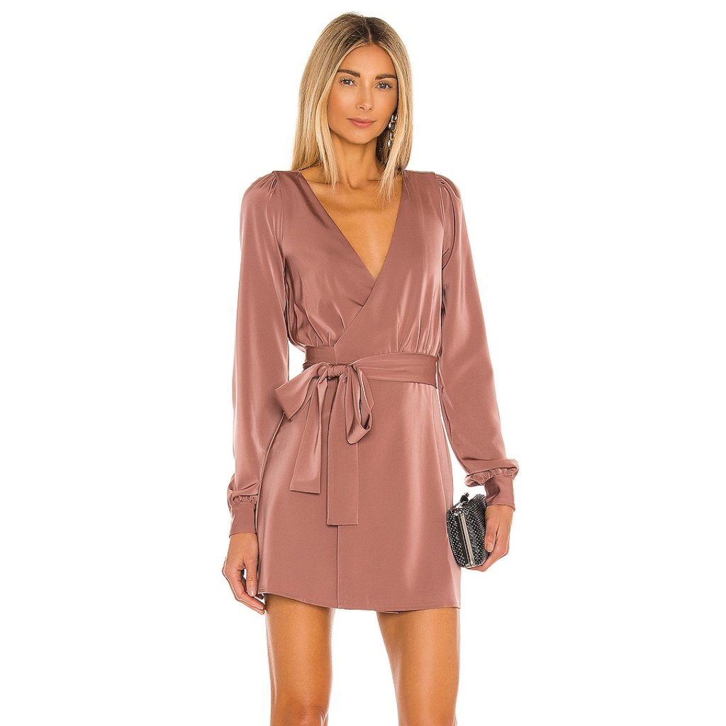 Nwt Nbd Revolve Janet Mini Dress Mauve Small